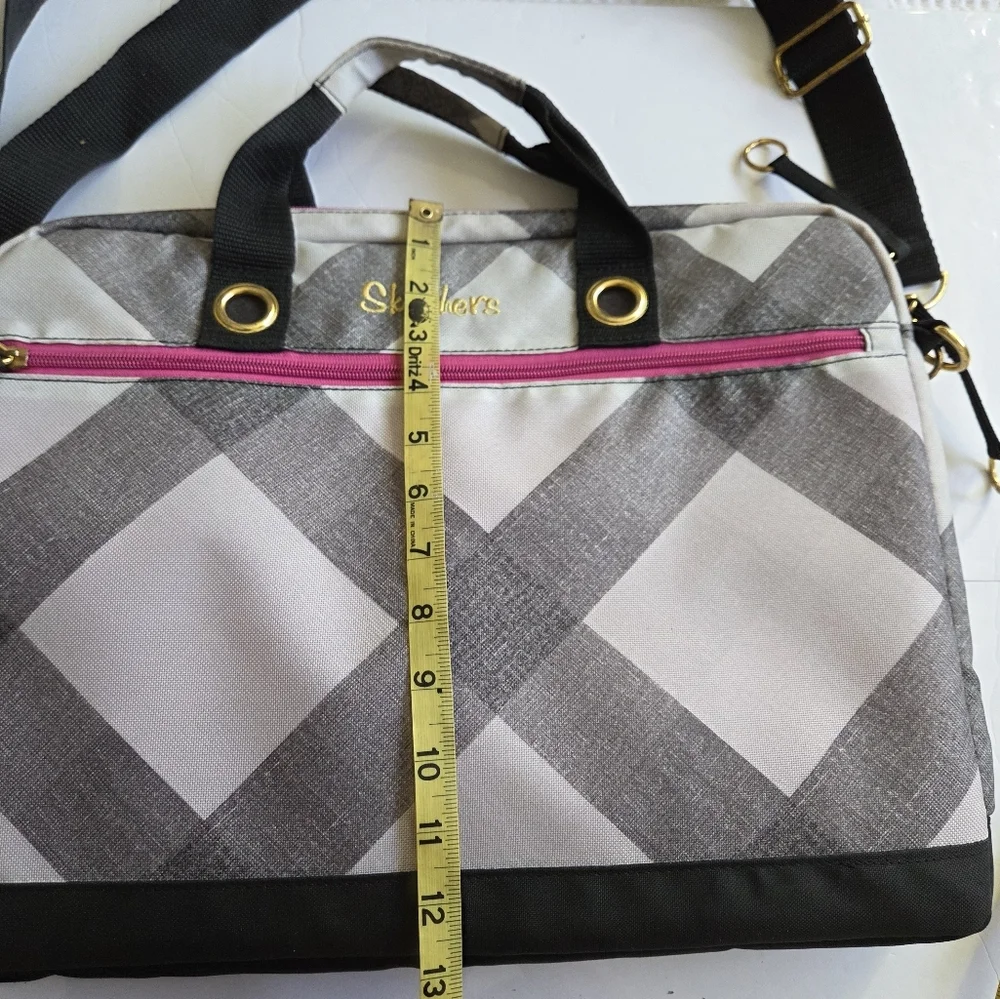 Skechers Gray and Black Women's Messenger Bag